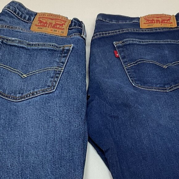 2 Pair of 559 Levi Jeans